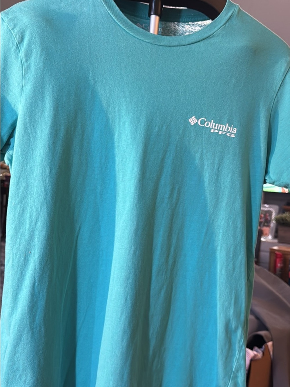 Columbia Short Sleeve Tee in Teal Blue
